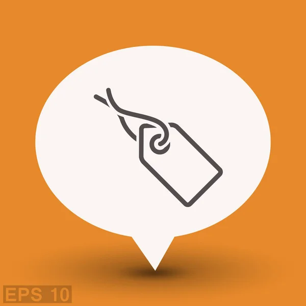 Design do ícone de tag —  Vetores de Stock