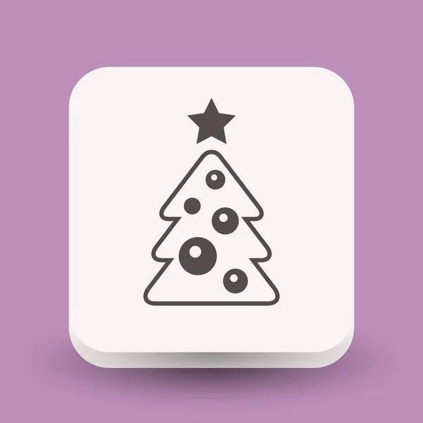 Εικονόγραμμα του χριστουγεννιάτικου δέντρου — Διανυσματικό Αρχείο