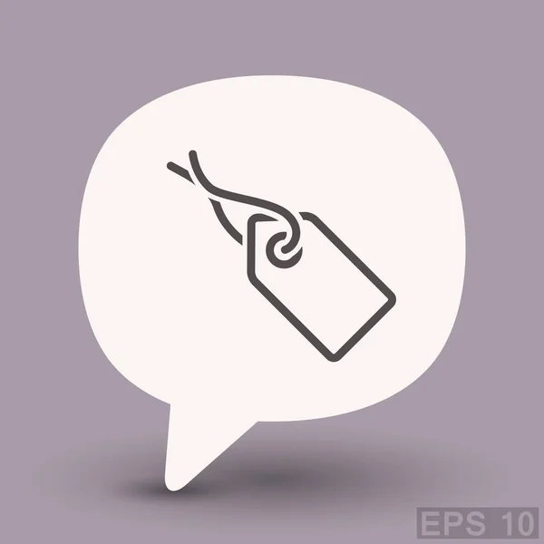 Design do ícone de tag —  Vetores de Stock