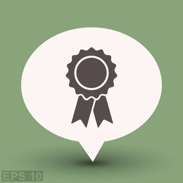 Pictograph van award badge — Stockvector