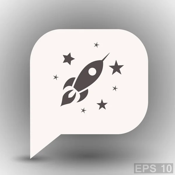 Raket pictogram voor ontwerp — Stockvector