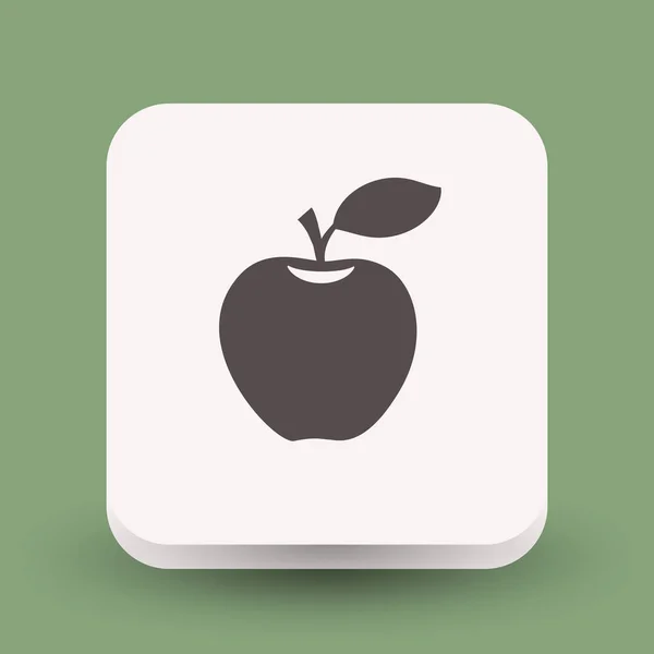 Design der Apple-Ikone — Stockvektor