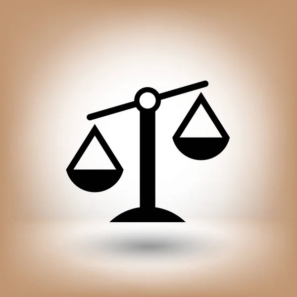 Pictogramme des échelles de justice — Image vectorielle