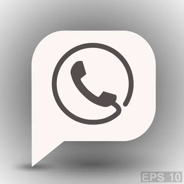 Pictograph telefon-design — Stock Vector