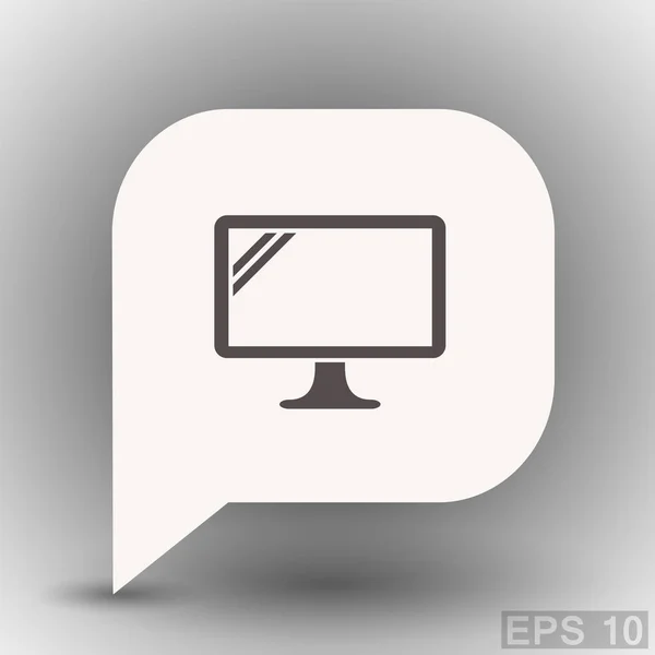 Symbols monitora komputerowego — Wektor stockowy