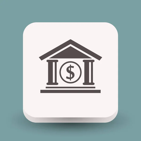 Απλή εικονόγραμμα της Τράπεζας — Διανυσματικό Αρχείο