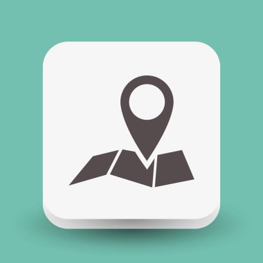 Harita simgesinde iğne