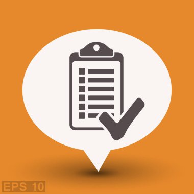 Denetim listesi basit simgesi