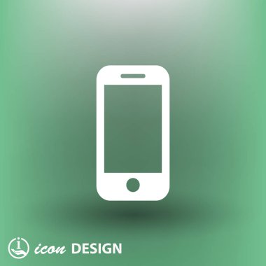 Mobil mini tablet. Simge. Taklit 