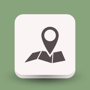 Harita simgesinde iğne