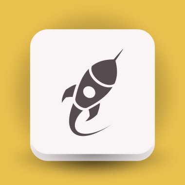 Roket simgesi tasarım için