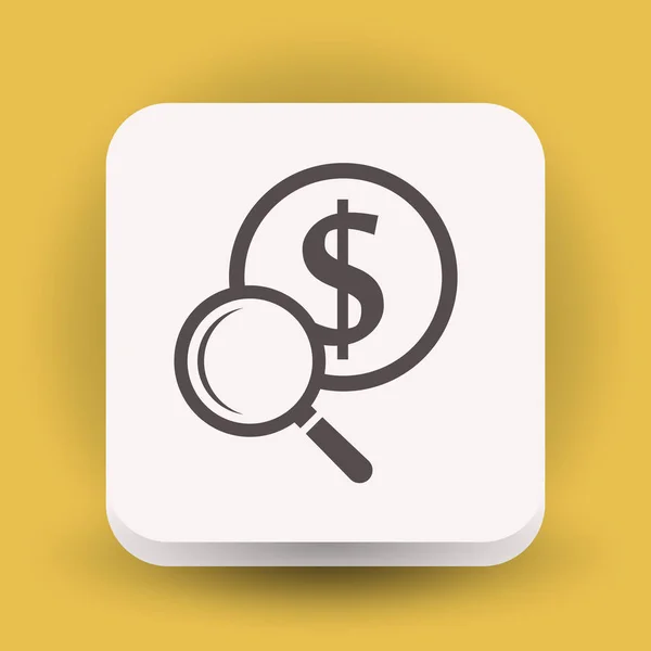 Design af penge ikon – Stock-vektor