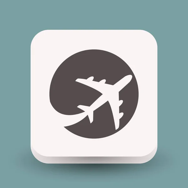 Εικονίδιο αεροπορικών ταξιδιών — Διανυσματικό Αρχείο