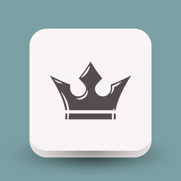 Krone einfaches Symbol — Stockvektor