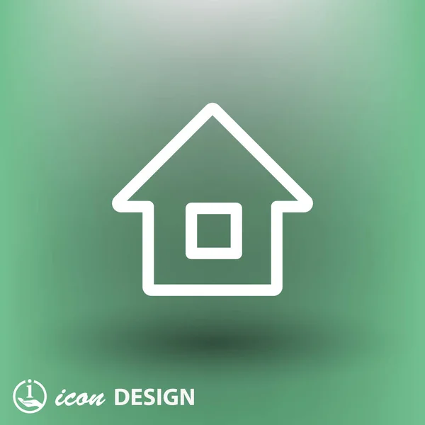 Design der Home-Ikone — Stockvektor