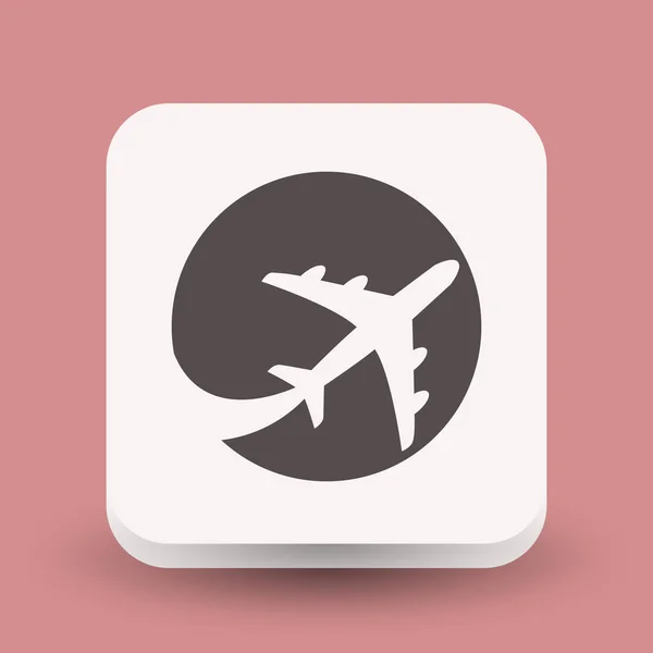 Icona di viaggio aereo — Vettoriale Stock