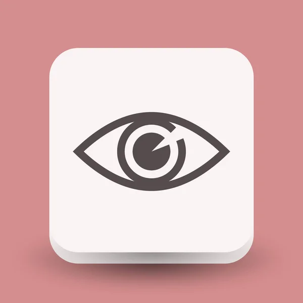 Eenvoudige oogpictogram — Stockvector