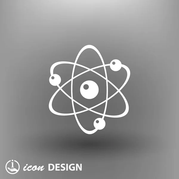 Pittogramma dell'icona atomica — Vettoriale Stock