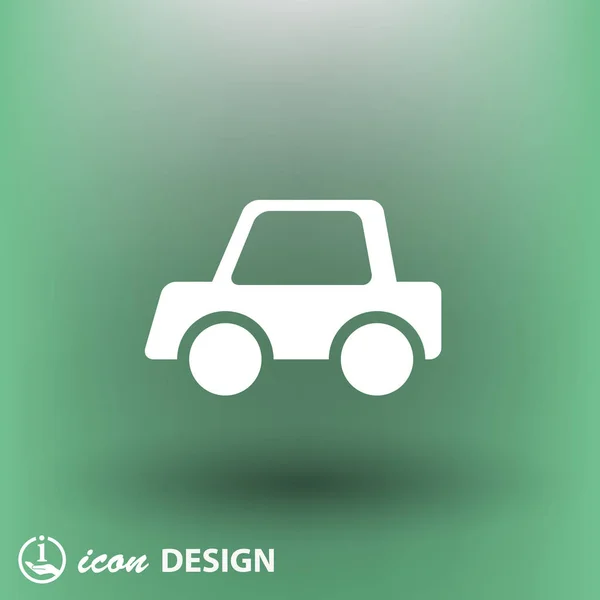 Pictografía de coche para el diseño — Vector de stock