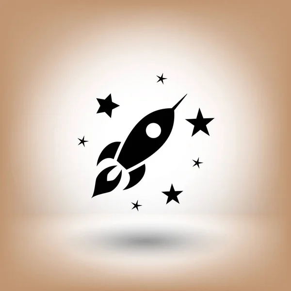 Raket pictogram voor ontwerp — Stockvector