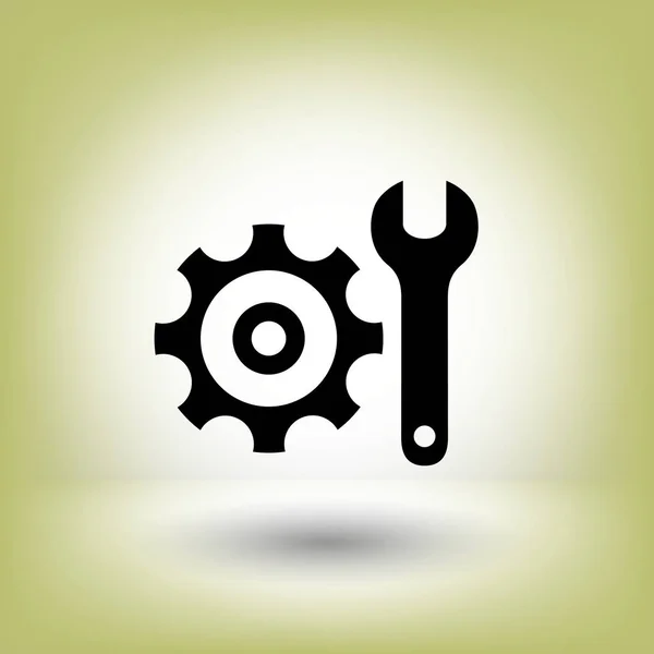 Progettazione dell'icona dell'ingranaggio — Vettoriale Stock