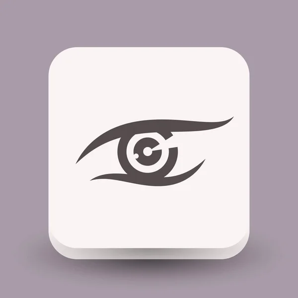 単純な目のアイコン — ストックベクタ