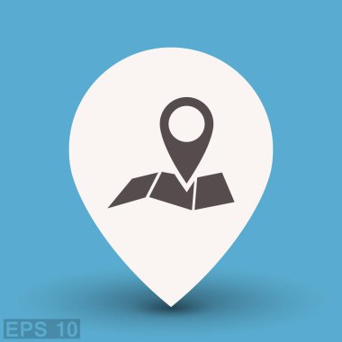 Harita simgesinde iğne