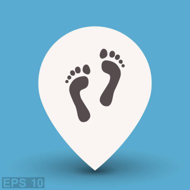 Ekibimizi ayak izleri kavramı simgesinin