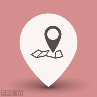 Harita simgesinde iğne