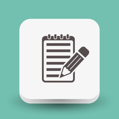 kalem Not basit simgesi