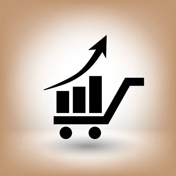 Pittogramma del grafico aziendale — Vettoriale Stock