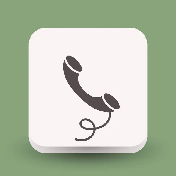 Piktogramm des Telefons für Design — Stockvektor