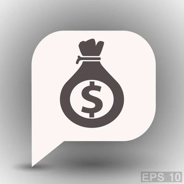Pictograph pénzt ikon — Stock Vector