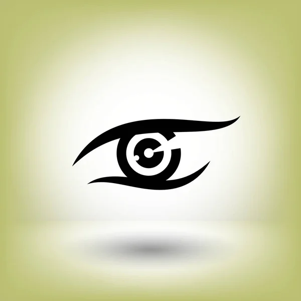 単純な目のアイコン — ストックベクタ