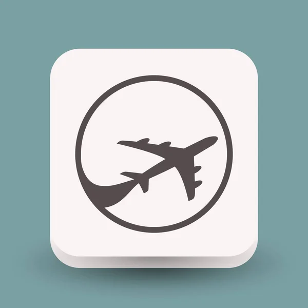 Icono de viaje aéreo — Vector de stock