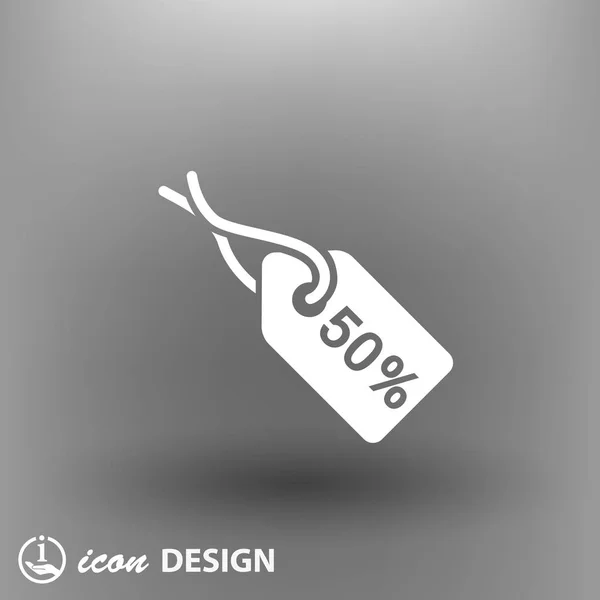 Design of tag icon — Stock Vector