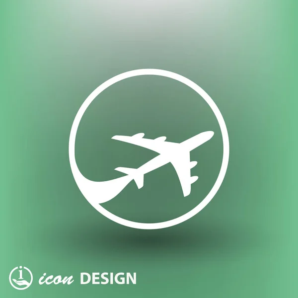 Ikon för flygresor — Stock vektor