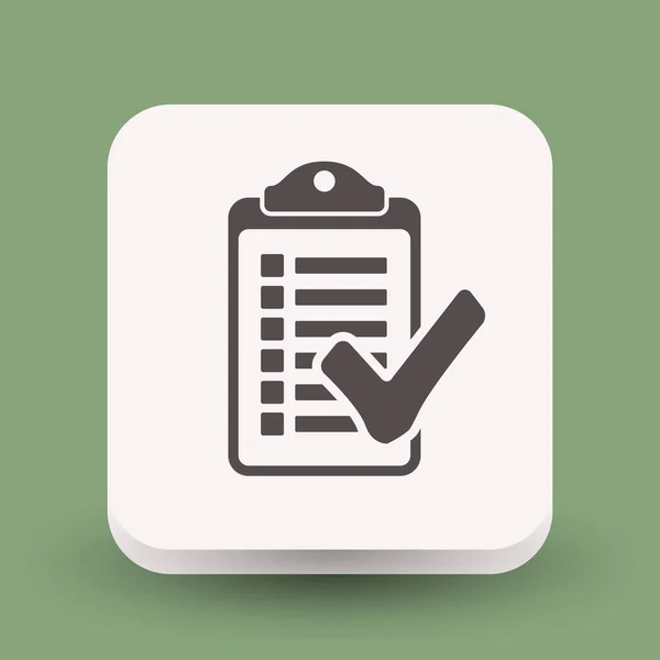 Checklist simple icon — Stock Vector