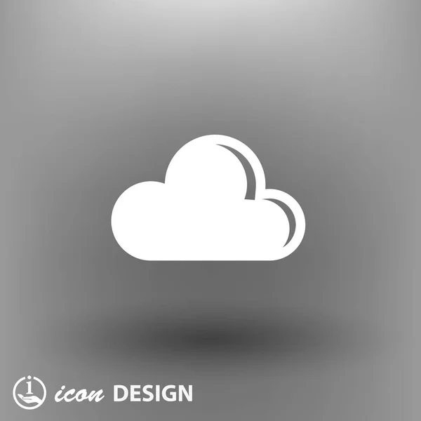 Pittogramma dell'icona della nuvola — Vettoriale Stock
