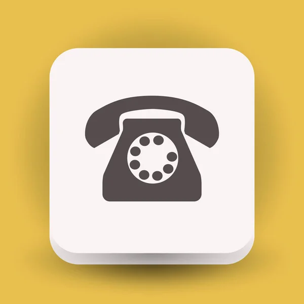 Pictograph van telefoon voor ontwerp — Stockvector