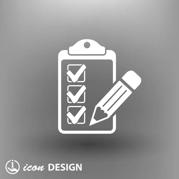 Checklist simple icon — Stock Vector