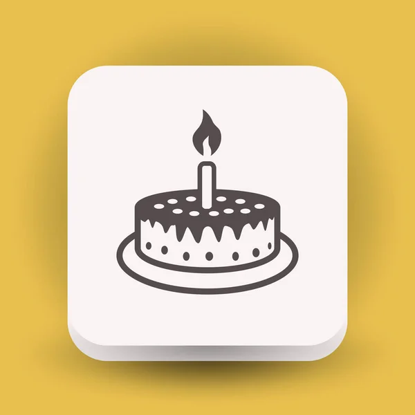 Pictogramme de l'icône du gâteau — Image vectorielle