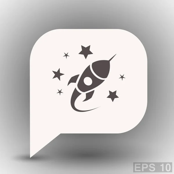 Rocket icon  for design — Stock Vector