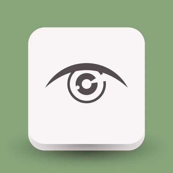 Egyszerű szem ikonra — Stock Vector