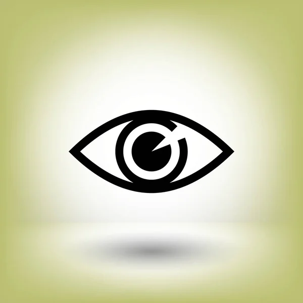 Icono de ojo simple — Vector de stock