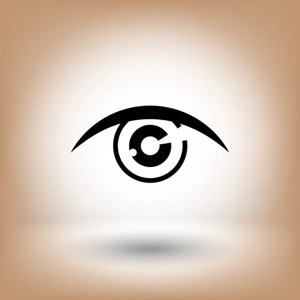 Icono de ojo simple — Archivo Imágenes Vectoriales