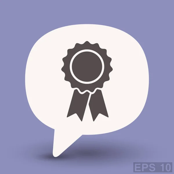 Pictograph van award badge — Stockvector