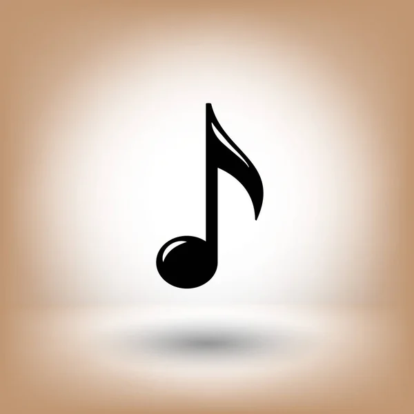 Pittogramma della nota musicale — Vettoriale Stock
