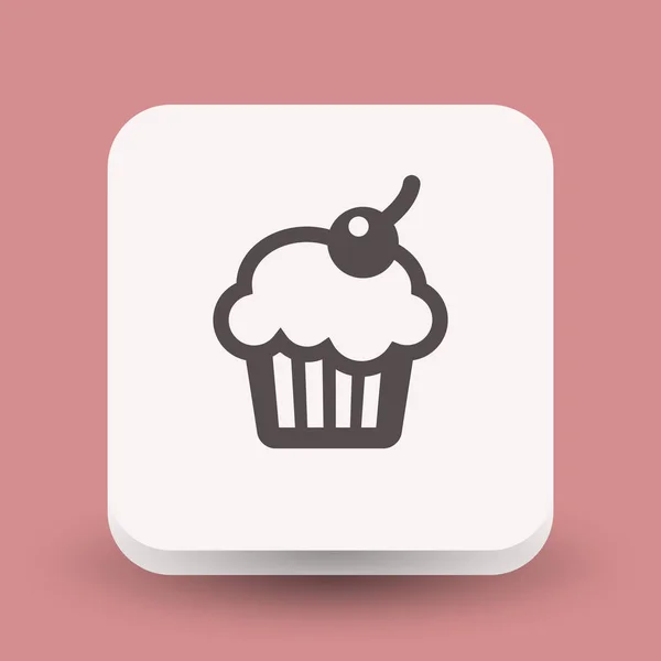 Pictografía del icono de la torta — Vector de stock