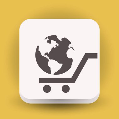 Alışveriş sepeti simgesini Küre